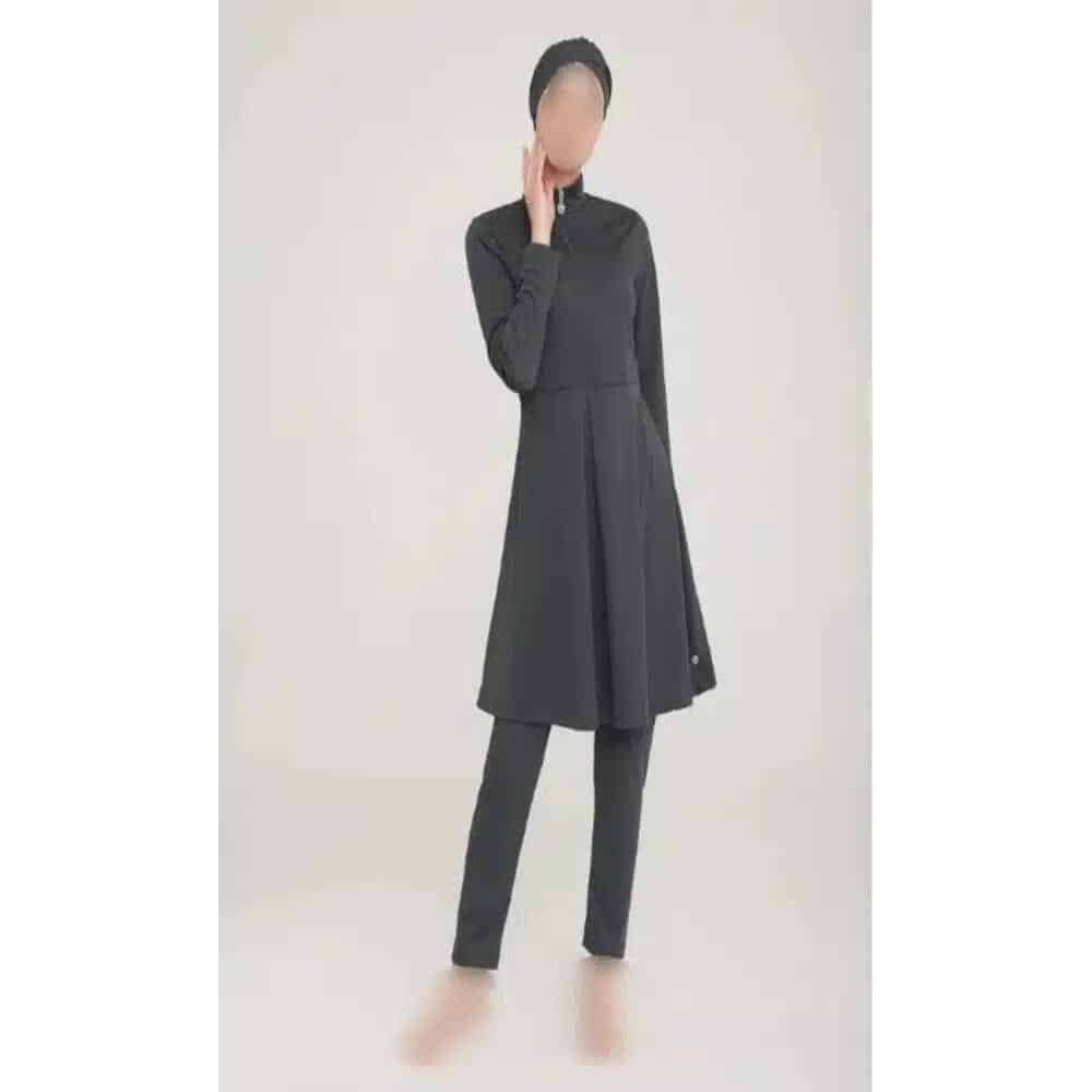 Burkini en lycra anthracite