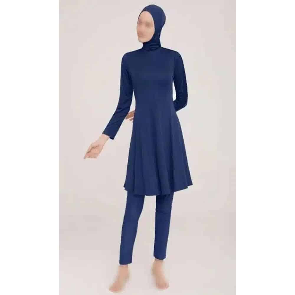 burkini en lycra 9022 - bleu