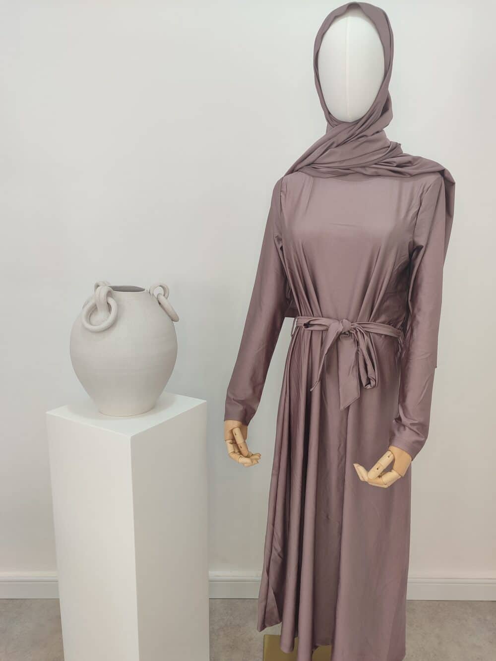 Burkini abaya 3 pièces 3020 - rose