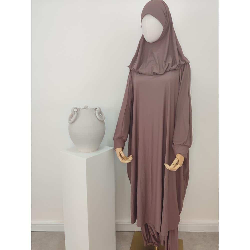 Jilbab de bain rose