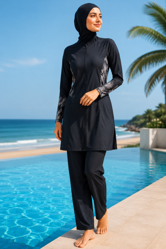 Burkini Long Noir